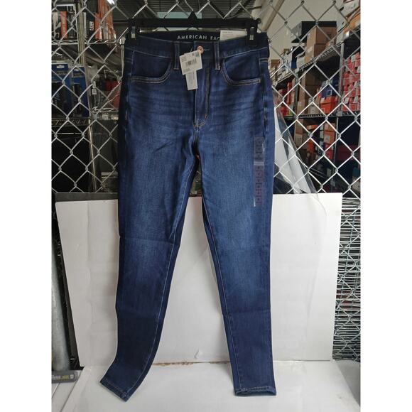 NWT American Eagle Women's Dream Stretch Super Highrise Jegging Dark Ink -Size 2 - Picture 1 of 3